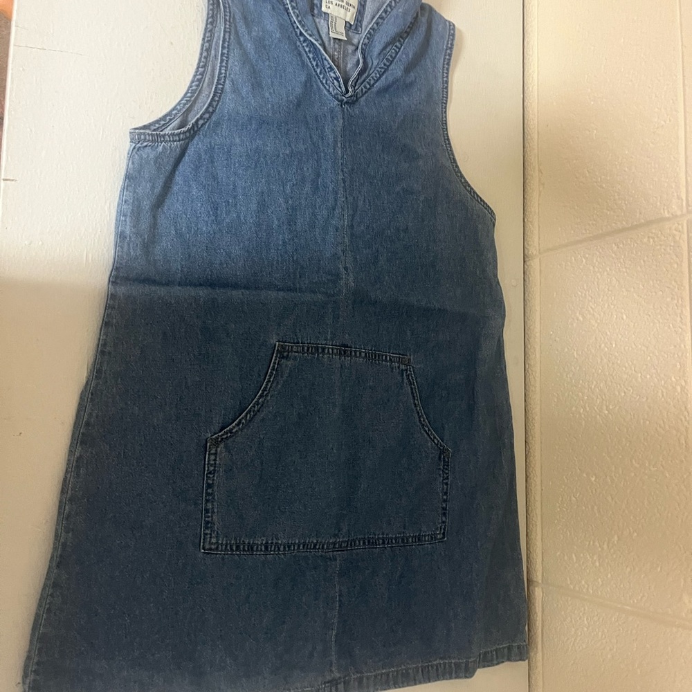 Forever 21 Women’s Blue Denim Overall Dress spring summer casual cottagecore
